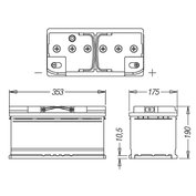 autobaterie  95 Ah/12V, AKUMA AGM, 850 A EN